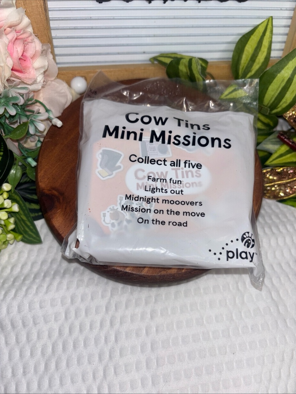 2026 Chick-fil-A Kids Meal "Cow Tins Mini Missions" Orange, Code TK5, Brand New